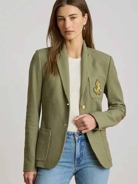 Lauren Ralph Lauren sacou cu un singur rând de pentru femei din cu verde