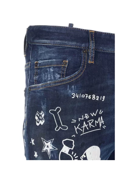Blugi Dsquared albastru