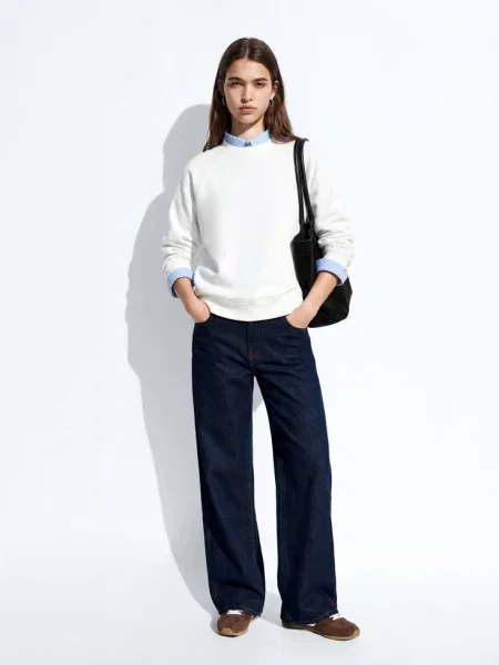 Bluza złamana biel Teen XXS MANGO TEEN