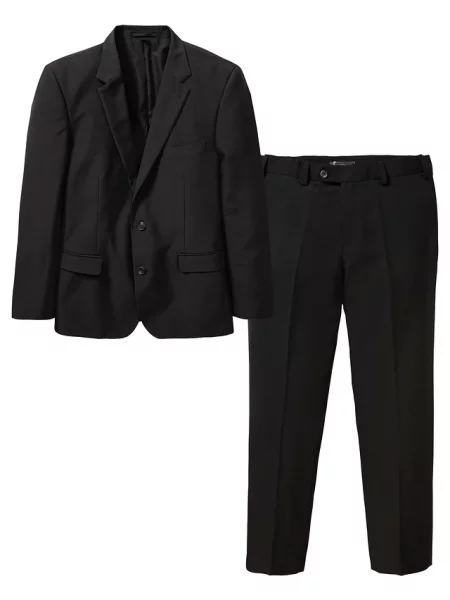 Garnitur 2 części Slim Fit czarny