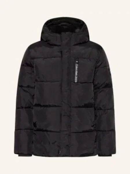 Calvin Klein Prošívaná Bunda černá