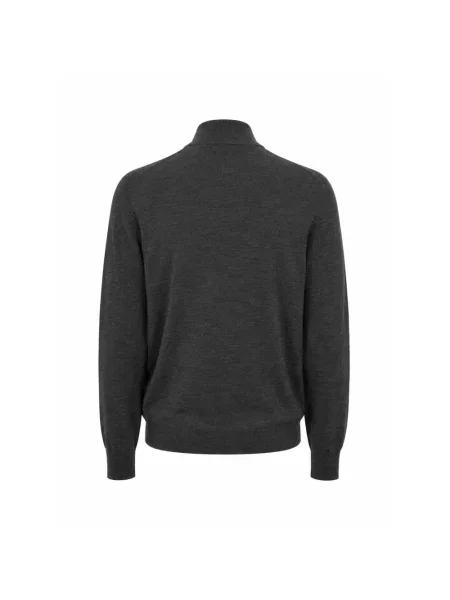 Lniany sweter z golfem Tom Ford szary
