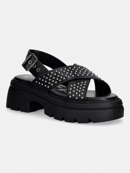 Buffalo sandale cu platformă pentru femei Vega Cross negru