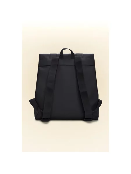 Rains MSN Bag Black Unisex Plecaki i torby Rains Size: One size czarny