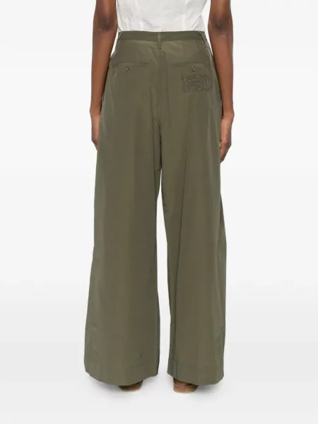 Spodnie Damson Madder drapowane zielone