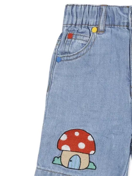 Dětské džínové šortky Stella Mccartney modré
