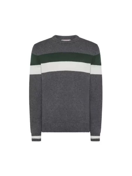 Sweter Sun68 wełniany szary