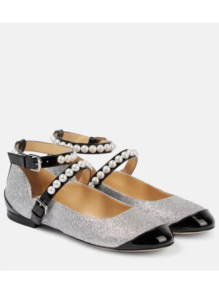 Pantofi cu toc Mach & Mach argintiu