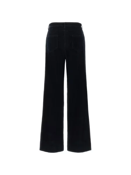 Pantaloni Max Mara de catifea cord albastru