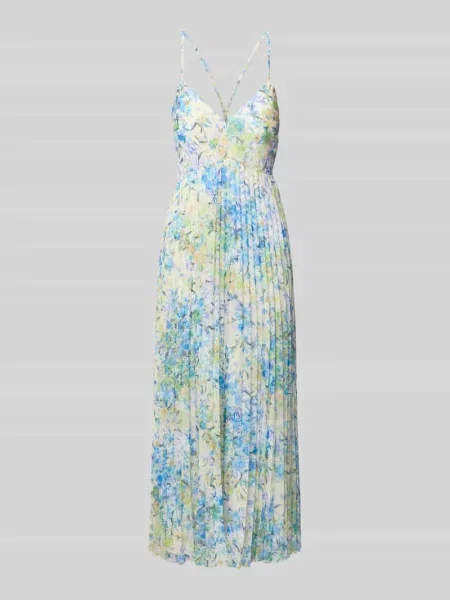 Sukienka koktajlowa z plisami Jake*s Cocktail niebieska