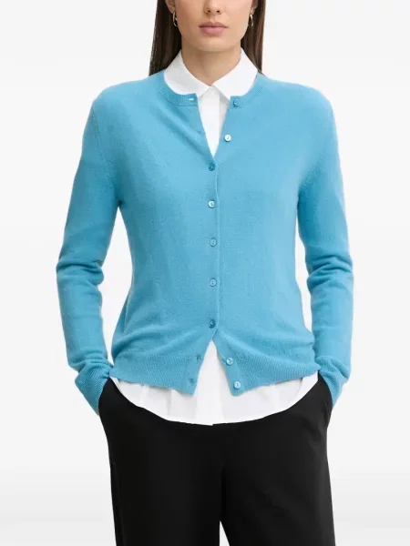 Lung cardigan Benetton albastru