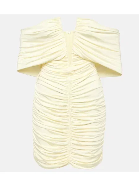 Rochie Magda Butrym drapată alb