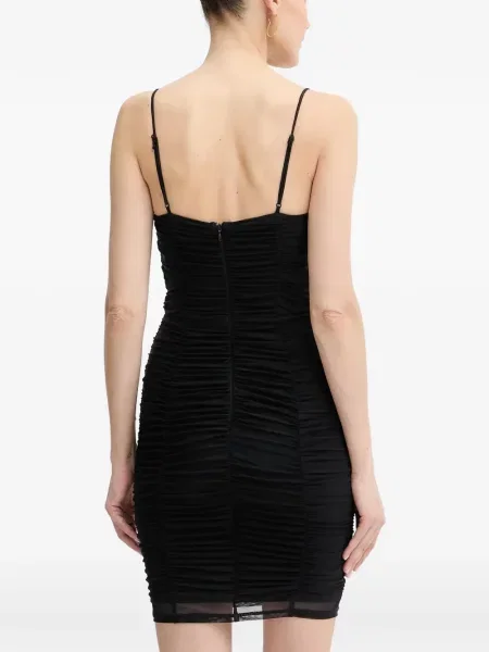 Sukienka mini Guess z falbankami czarna