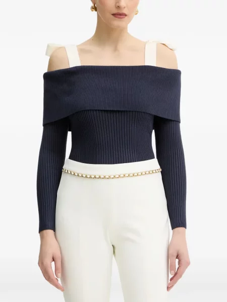 Pulover Guess cu funde albastru