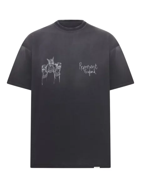 Tricou Represent cu decolteu rotund negru