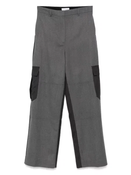 Spodnie Stella Mccartney wełniane szare