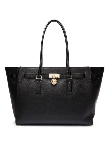 Michael Kors De piele geantă shopper Hamilton Moderne negru