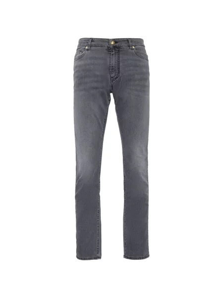 Pantaloni cu picior drept Billionaire cu autograf gri