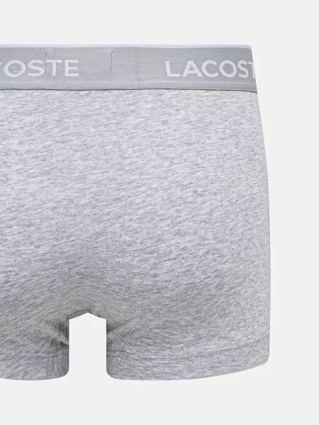 LACOSTE Boxeralsók szürke melír / benzin / fekete fehér