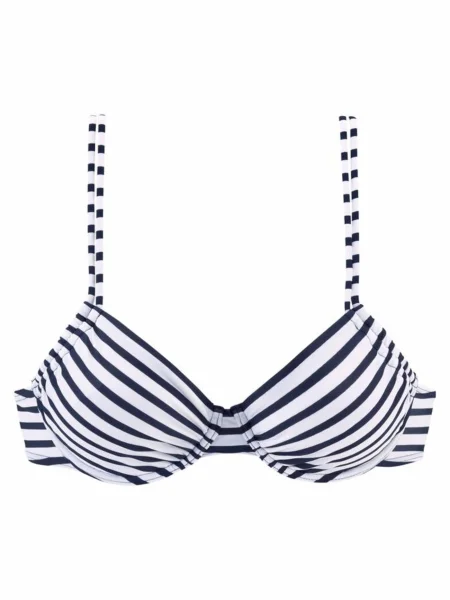 VENICE BEACH Sutien costum de baie Summer bleumarin alb