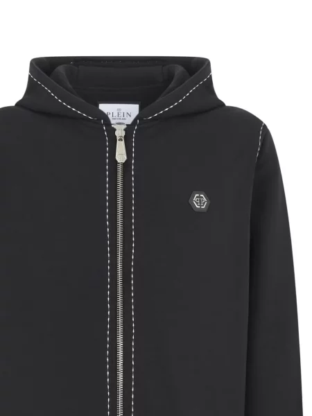 Hanorac cu glugă Philipp Plein cu autograf negru