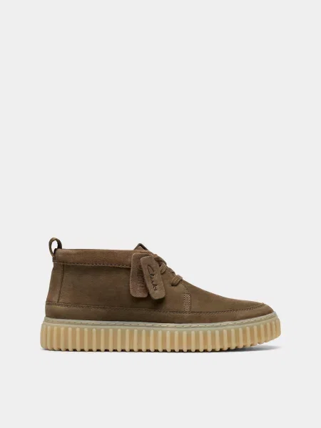 Нубукові Напівчеревики Clarks хакі