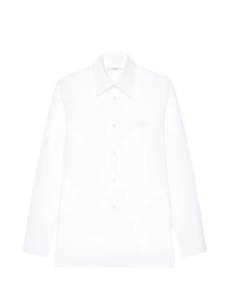 Cămașă Givenchy cu broderie din poplin alb