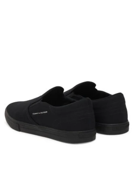 Tenisky Tommy Hilfiger Vulc Core Slip On čierna