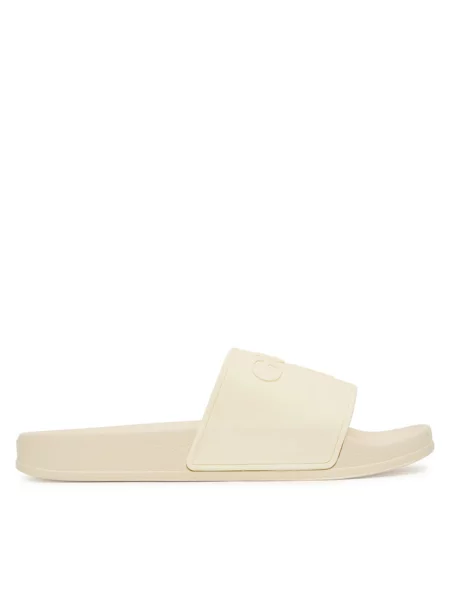Klapki Guess beżowe