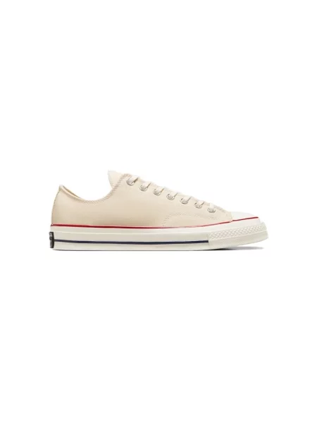 Granátové plátěné retro tenisky Converse Chuck 70 béžové