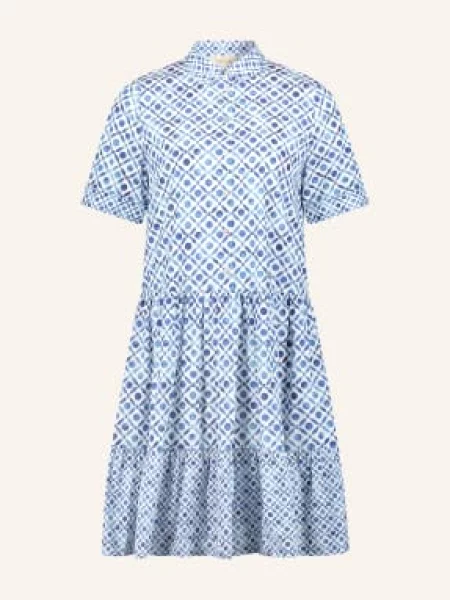 Cartoon Sukienka W Stylu Koszuli weiss biała