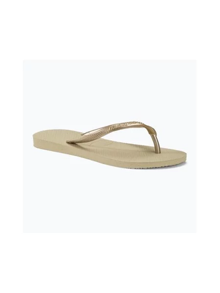 Шльопанці Havaianas Slim пісочно-сірі / світло-золотисті сірі