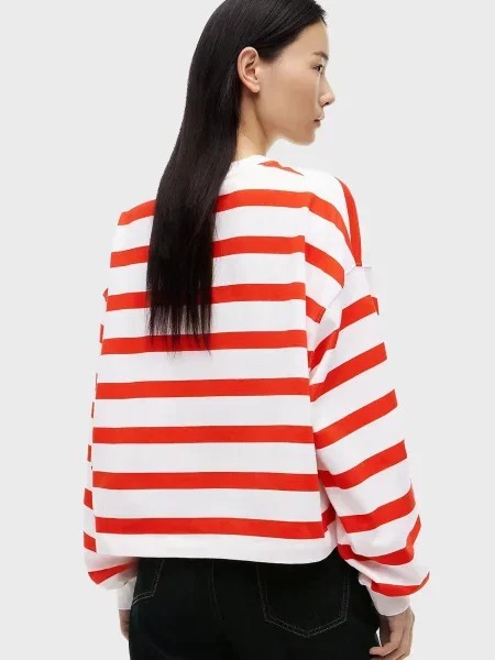 Свитшот Tommy Hilfiger в полоску белый