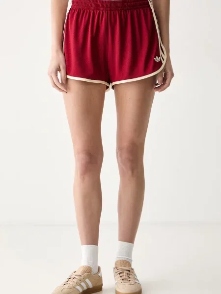 Adidas Originals trenirka kratke hlače rdeča