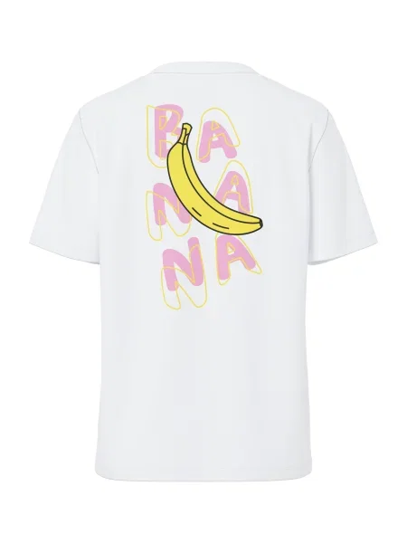 PIECES Tricou PCFAST galben / roz alb