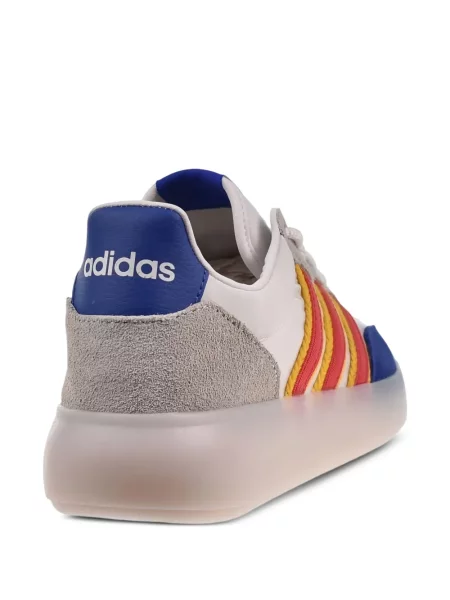 Pruhované sandály Adidas bílé