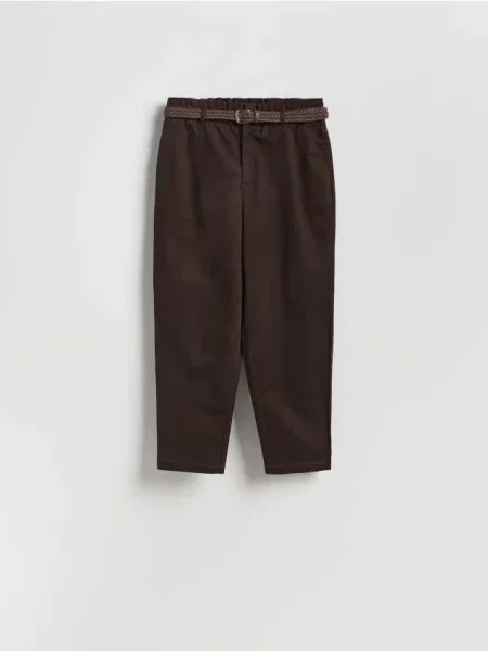 Reserved Pantaloni cu curea maro