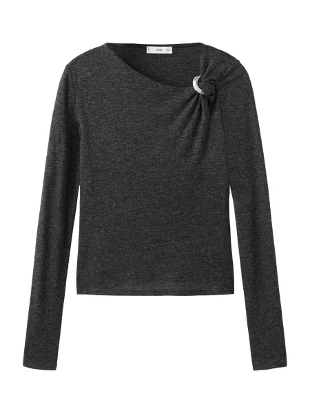 MANGO Tricou XJEWEL grafit gri