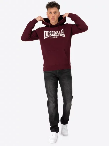 Худи Lonsdale красное