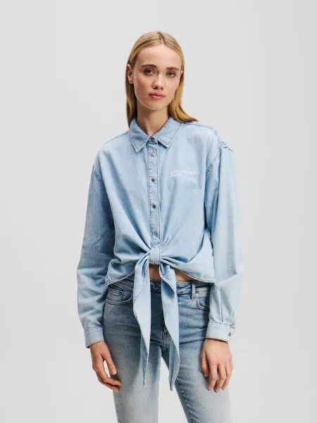 KARL LAGERFELD JEANS Blúz világoskék