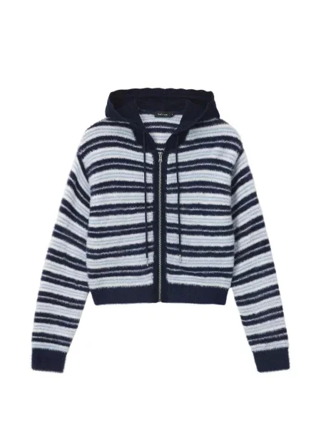 Cardigan Tout A Coup cu glugă albastru