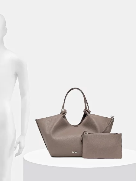Műbőr shopper táska Dkny bézs