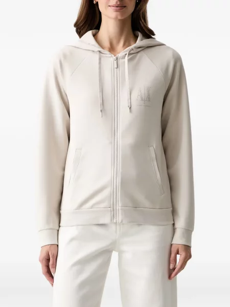 Hanorac cu glugă Armani Exchange cu imagine