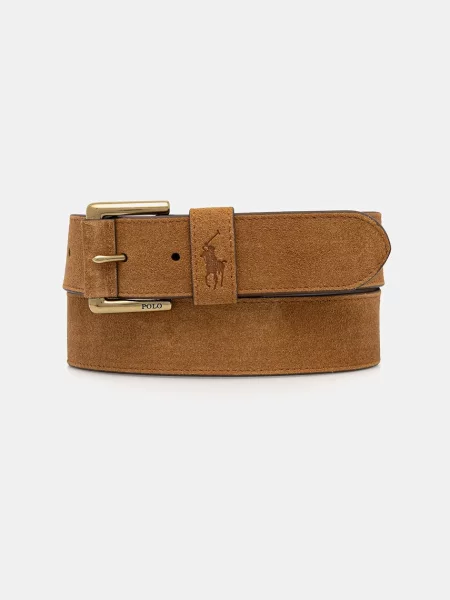 Polo Ralph Lauren curea din piele întoarsă maro