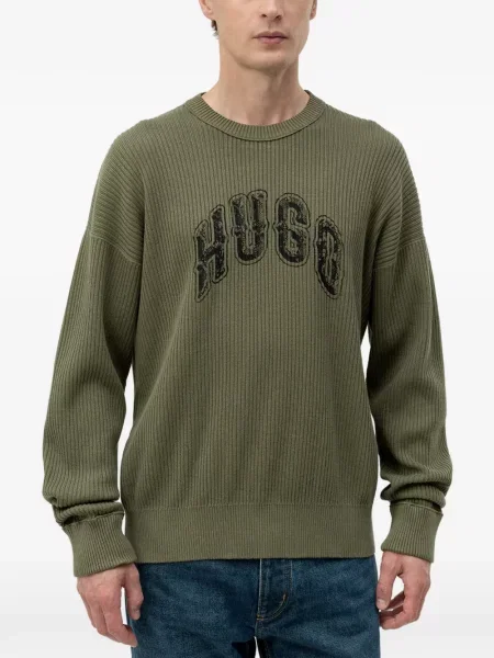 Pulover Hugo cu autograf verde