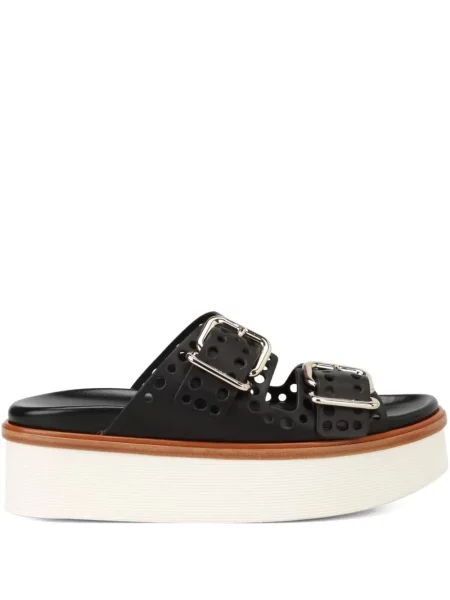 Papuci tip mules Tod's din piele negru