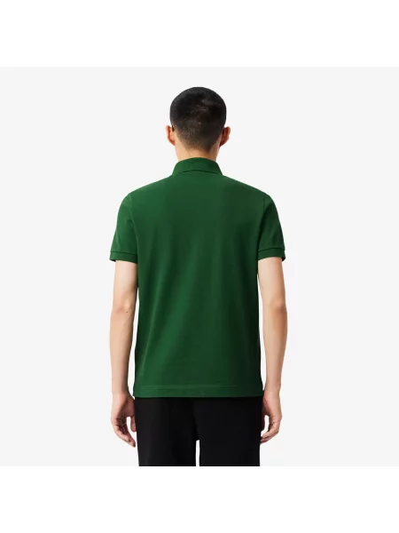 Lacoste Koszulka Polo Paris Stretch Piqué Regular Fit zielona