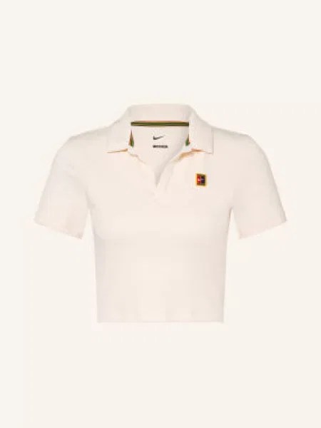 Nike Žerzejová Polokošile Court Heritage krémová