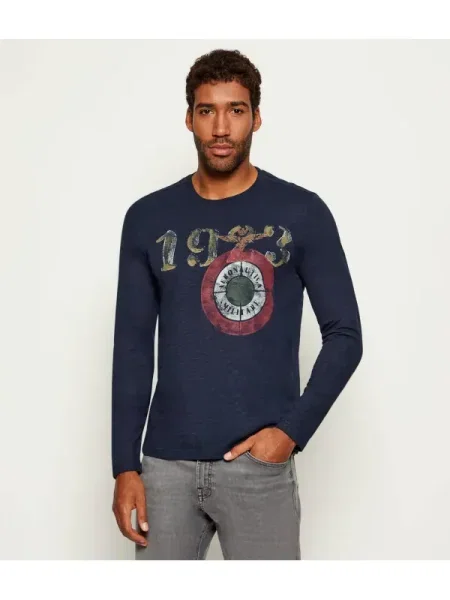 Hosszú ujjú póló Aeronautica Militare kék