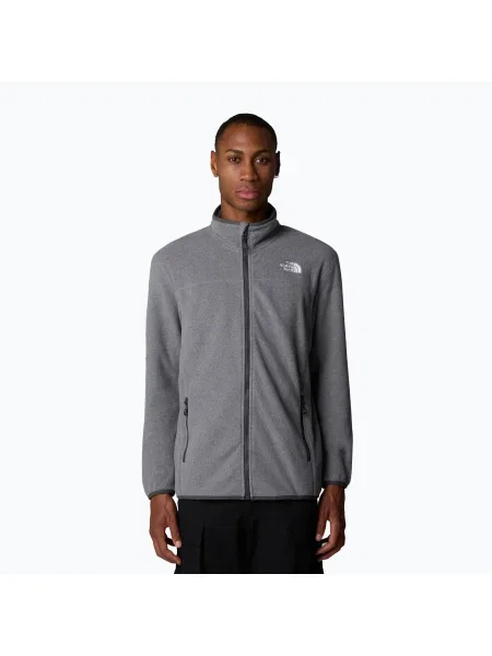 Мъжки суитшърт The North Face Glacier Full Zip medium grey heather сиво